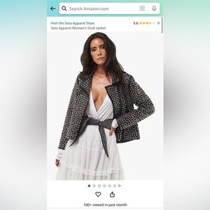 SETA WOMENS STUDDED JACKET XL STUD NEW